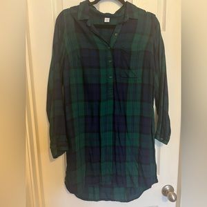 Plaid Shirt Dress